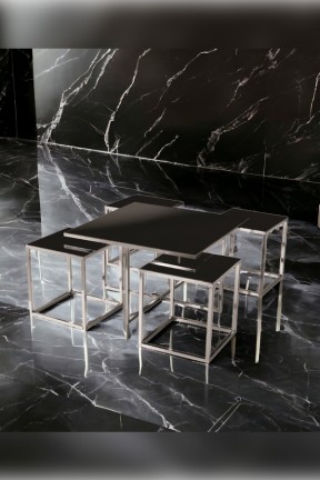 KARE PİZZA GÜMÜŞ SET